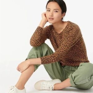 J. Crew Leopard Print Sweater